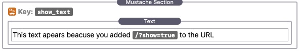 Mustache Section
